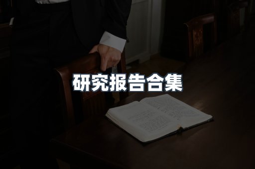 研究报告合集